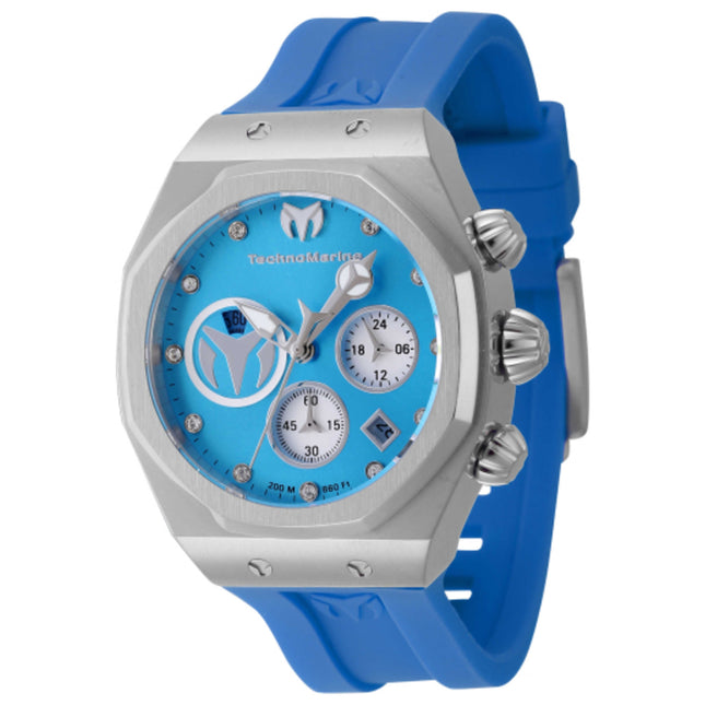 TechnoMarine Sun Women's Watch 38mm Stainless Steel Case Silicone Strap Quartz Movement