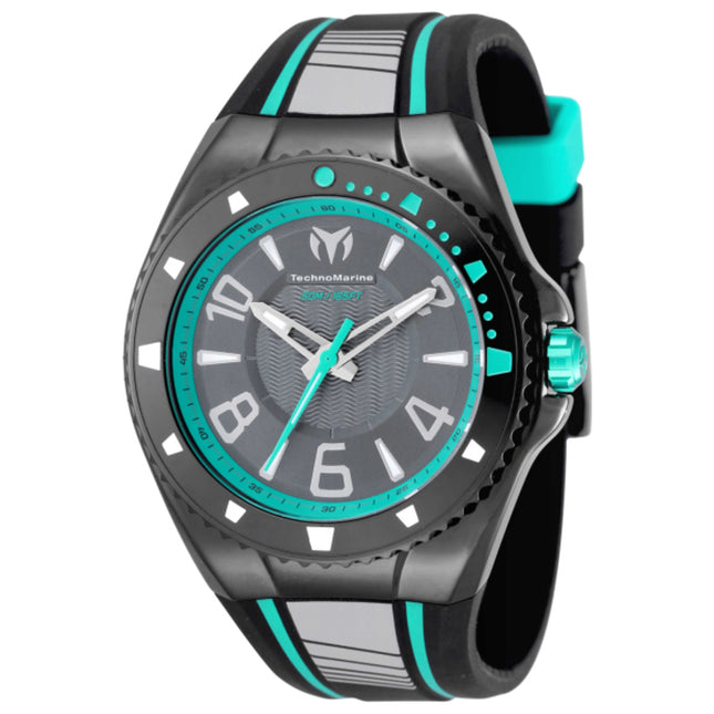TechnoMarine Racing Legends Men's Watch Stainless Steel Case Silicone Strap Quartz Movement