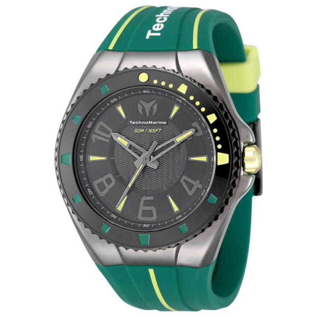 TechnoMarine Racing Legends Men's Watch Stainless Steel Case Silicone Strap Quartz Movement