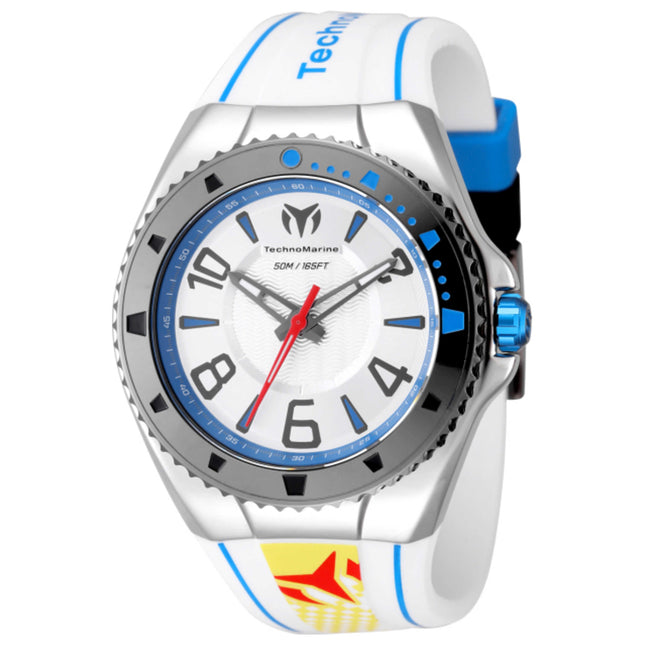 TechnoMarine Racing Legends Men's Watch Stainless Steel Case Silicone Strap Quartz Movement