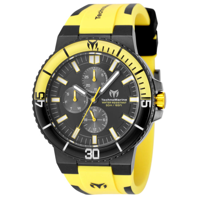 TechnoMarine Racing Legends Men's Watch Stainless Steel Case Silicone Strap Quartz Movement