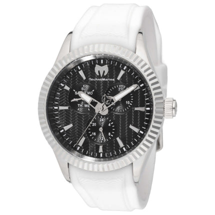 TechnoMarine Men's Cruise Watch Stainless Steel Case Silicone Strap Quartz Movement