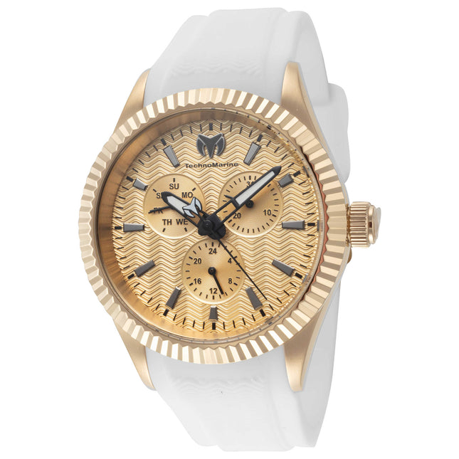 TechnoMarine Sea Dream Men's Watch Stainless Steel Case Silicone Strap Quartz Movement