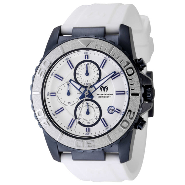 TechnoMarine Sea Grace Men's Watch Stainless Steel Case Silicone Strap Quartz Movement