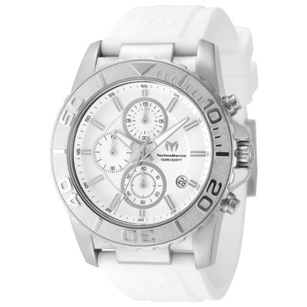 TechnoMarine Sea Grace Men's Watch Stainless Steel Case 42mm Silicone Strap Quartz Movement