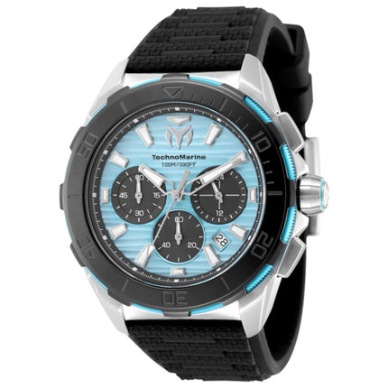 TechnoMarine Seven Seas Men's Watch Stainless Steel Case Silicone Strap Quartz Movement