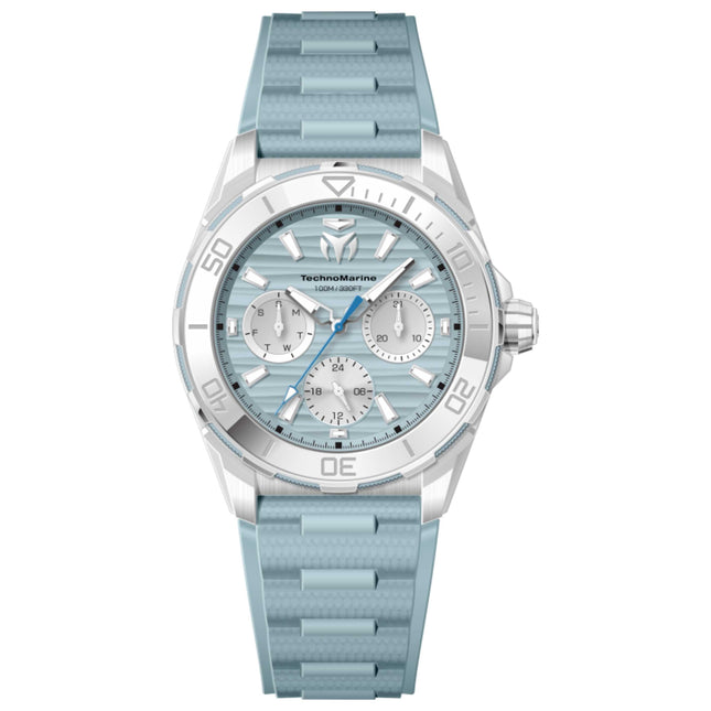 TechnoMarine Seven Seas Women's Watch Stainless Steel Case Silicone Strap Quartz Movement