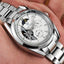 TEVISE Classic Automatic Partial Skeleton Moonphase Silver/White Watch