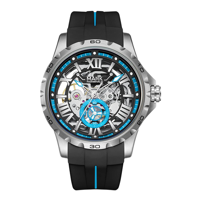 Mark Fairwhale FW-6007 CHRONOFLEX - Men’s Automatic Chronograph Watch with Silicone Strap