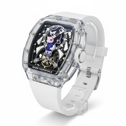 Mark Fairwhale FW-6780 LUXIUM - Men’s Automatic Skeleton Transparent Watch with Sapphire Crystal