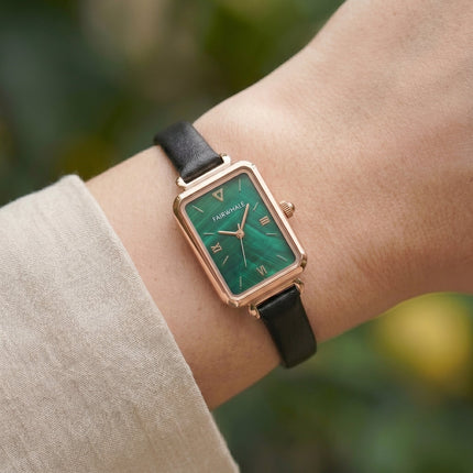 Mark Fairwhale Lady FW-3270 VERDIA – Women’s Retro Rectangle Quartz Watch