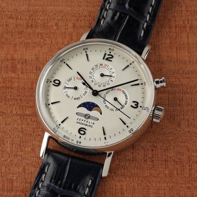 ZEPPELIN Men's Hindenburg Ltd Edition Moonphase Chronograph Watch