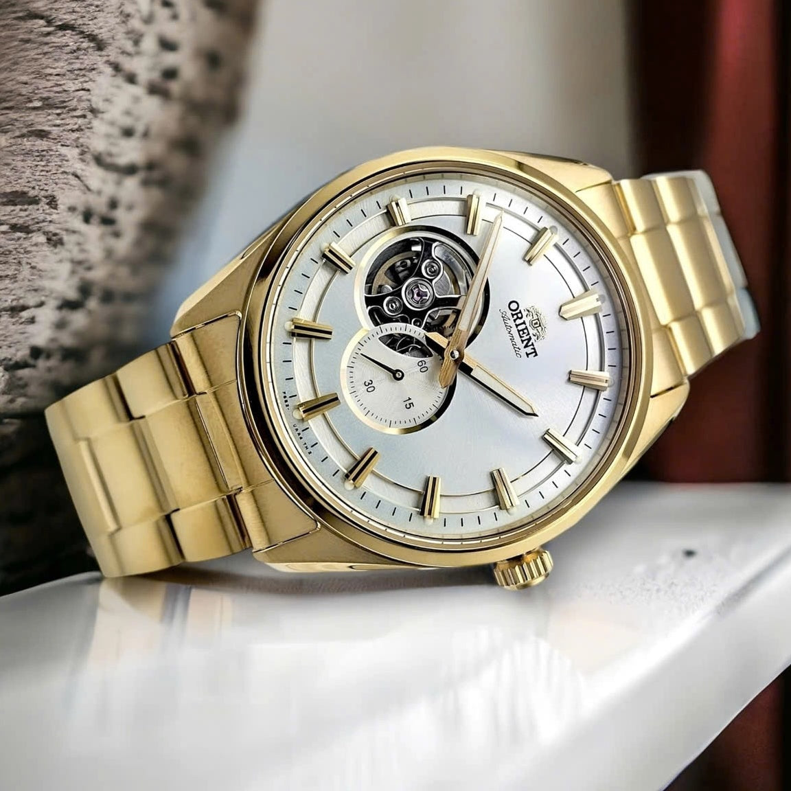 ORIENT Men's Contemporary Automatic Open Heart Classic Watch RA-AR0007S image 1