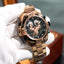 Reef Tiger Luxury Men's Aurora Concept Rose Gold Military Automatic Sport Watch image 5