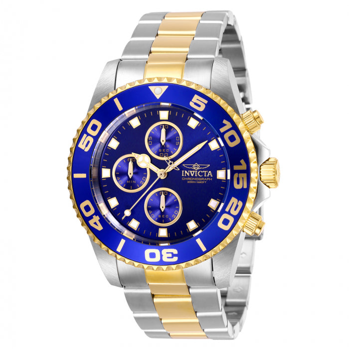 INVICTA Men's Pro Diver 43mm Chronograph Watch Two Tone/Blue image 0