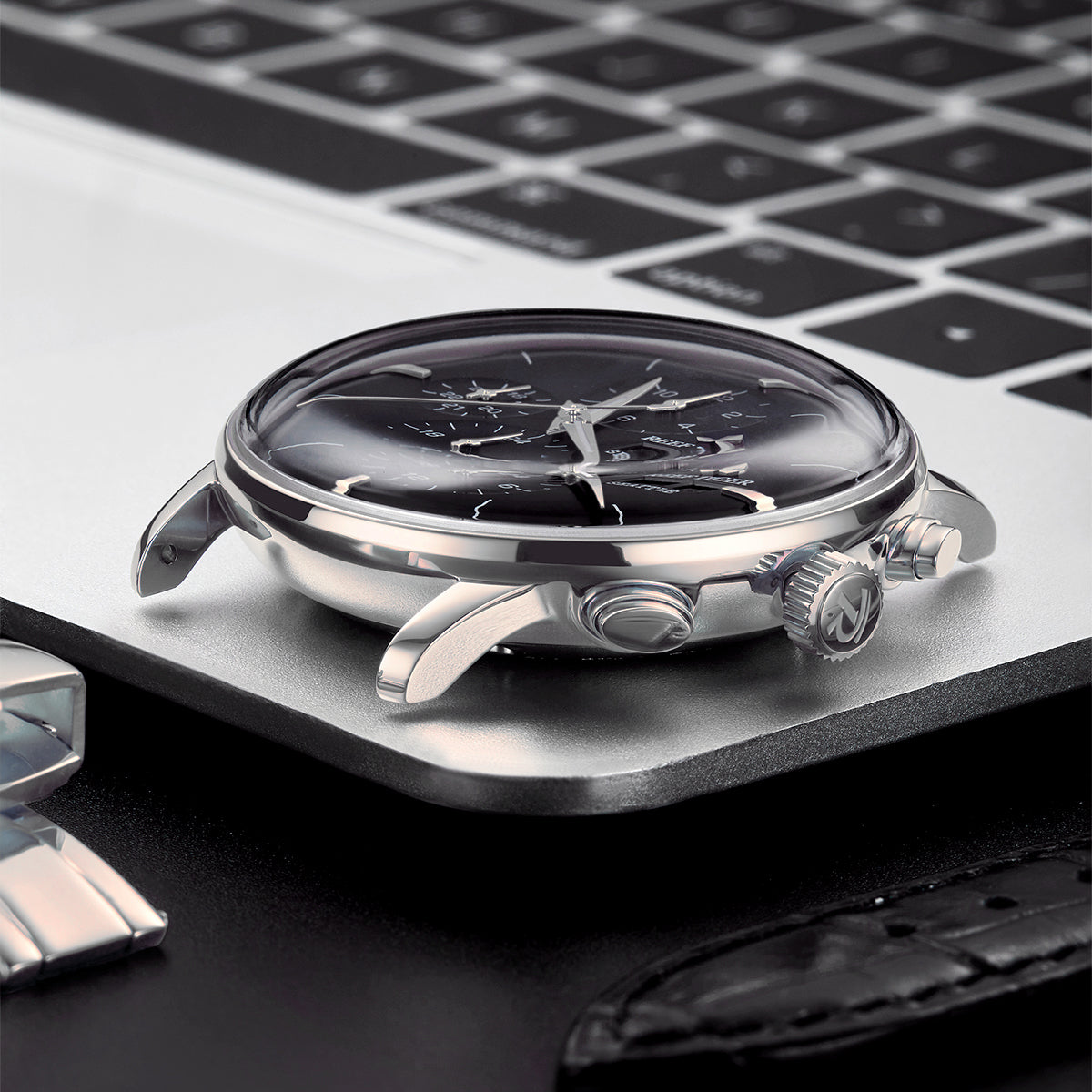 Reef Tiger Men's Seattle Chiefs Automatic Luxury Vintage Dress Chronograph Watch image 5