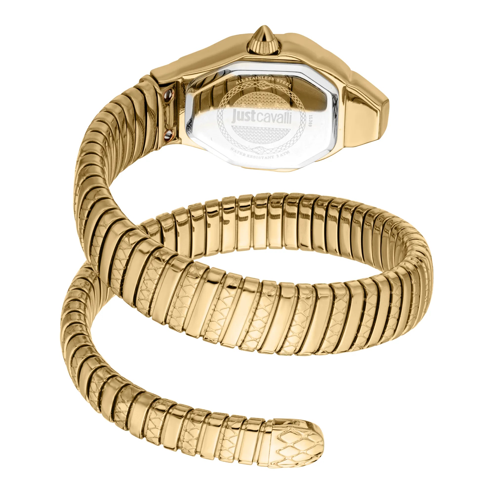 Just Cavalli Signature Snake Aria Yellow Gold Silver image 1
