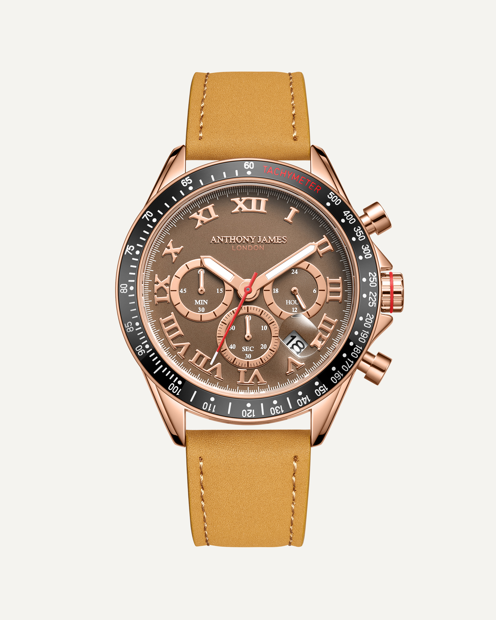 Tachymeter Turbo Rose Brown image 0