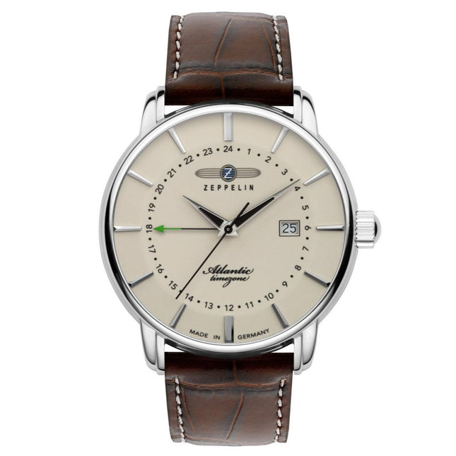 ZEPPELIN Men's Atlantic Dual Time Watch Night Glow 84425 image 0