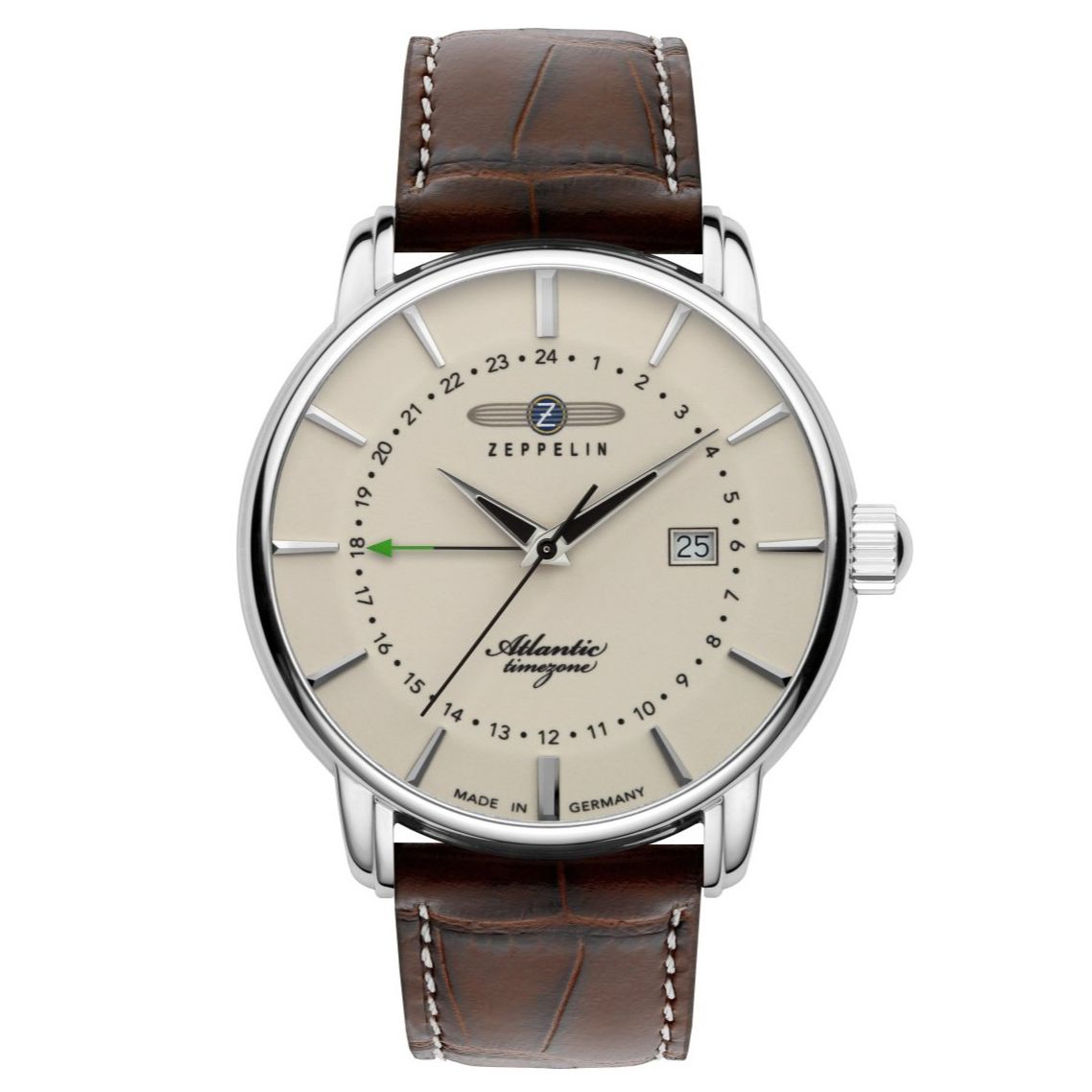 ZEPPELIN Men's Atlantic Dual Time Watch Night Glow 84425 image 0