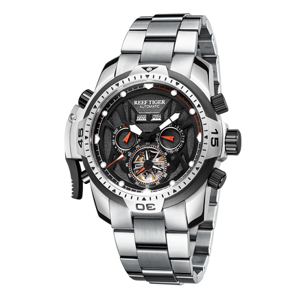 Reef Tiger Men's Aurora Transformers Skeleton Automatic Mechanical Watch image 7