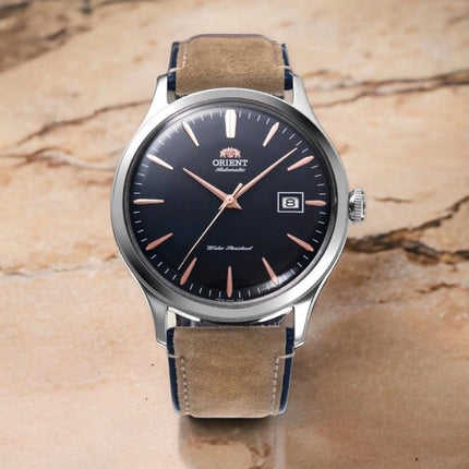 ORIENT Men's Automatic Bambino Leather Watch RA-AC0P02L image 2