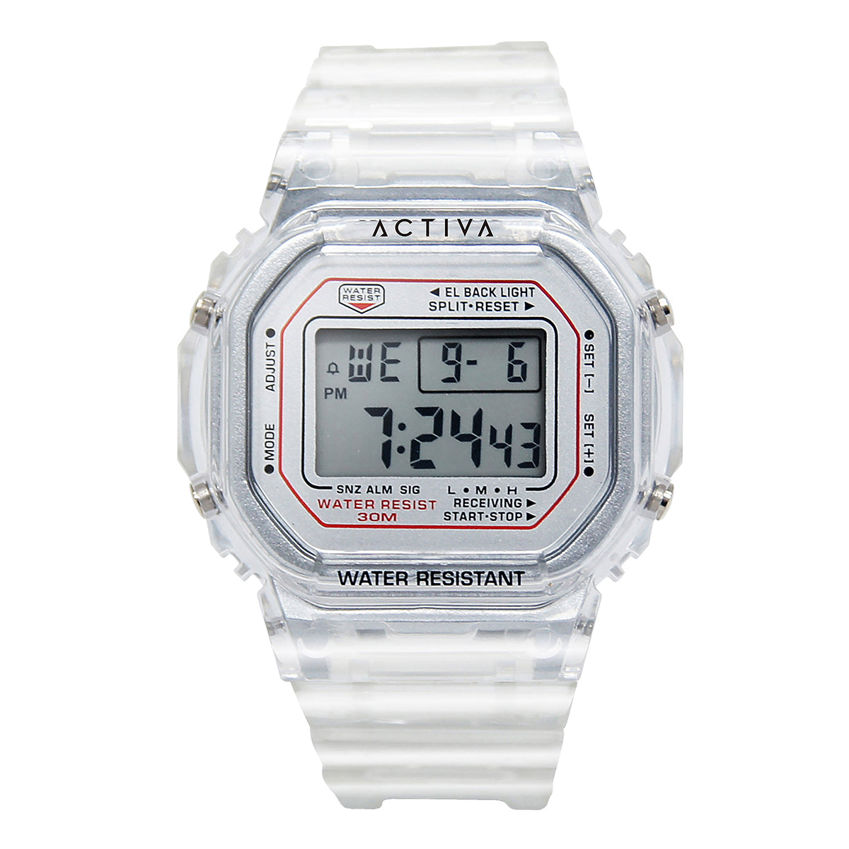 INVICTA x ACTIVA Men's Digital 45mm Watch Translucent