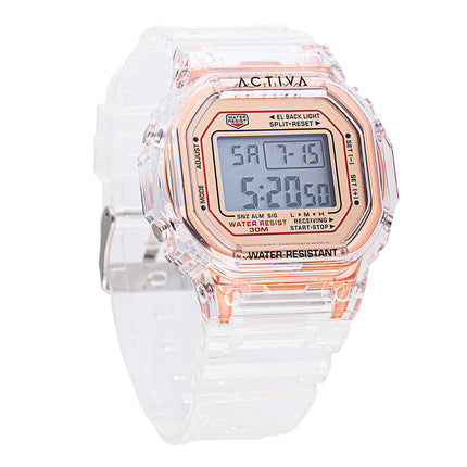 INVICTA x ACTIVA Men's Digital 45mm Watch Translucent