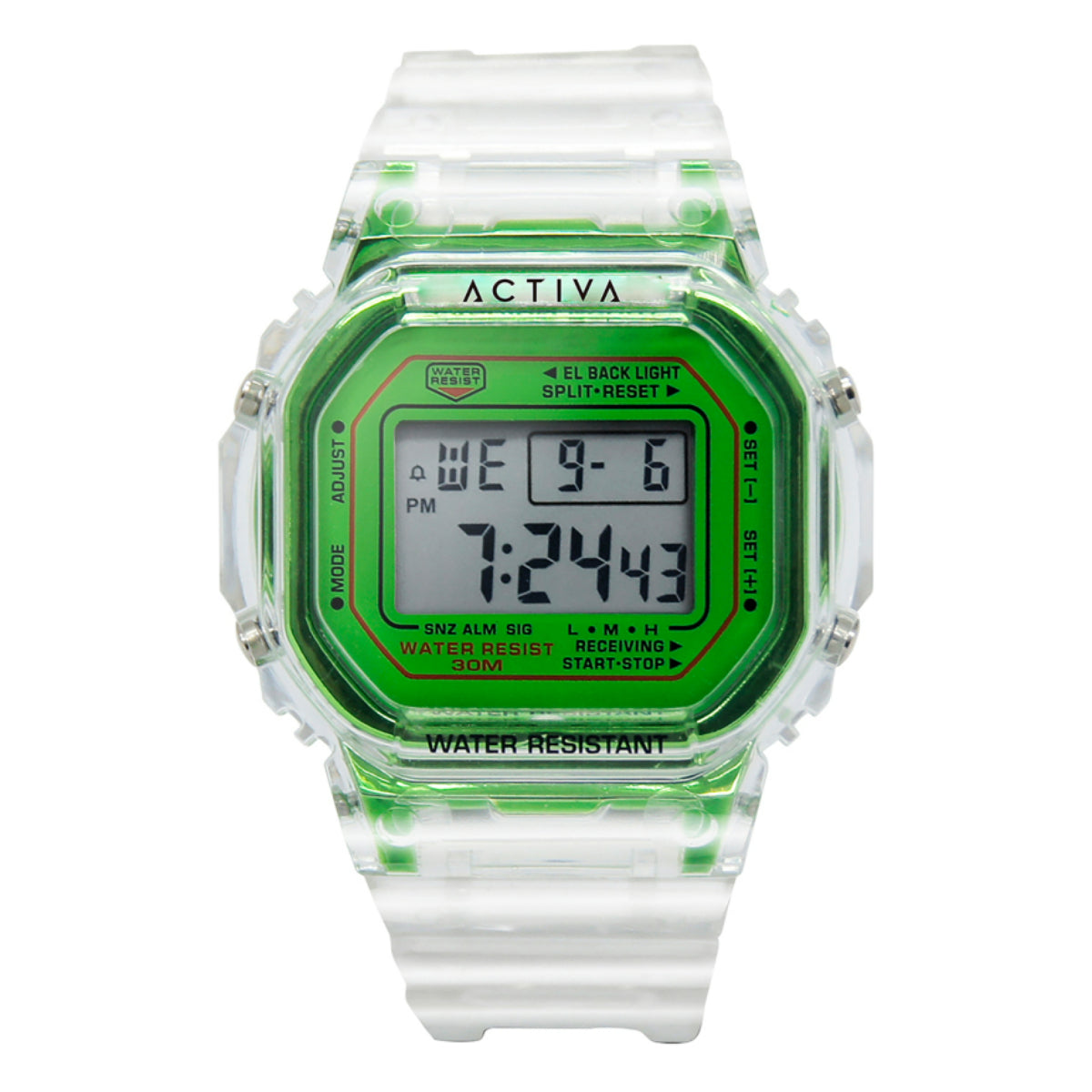 INVICTA x ACTIVA Men's Digital 45mm Watch Translucent