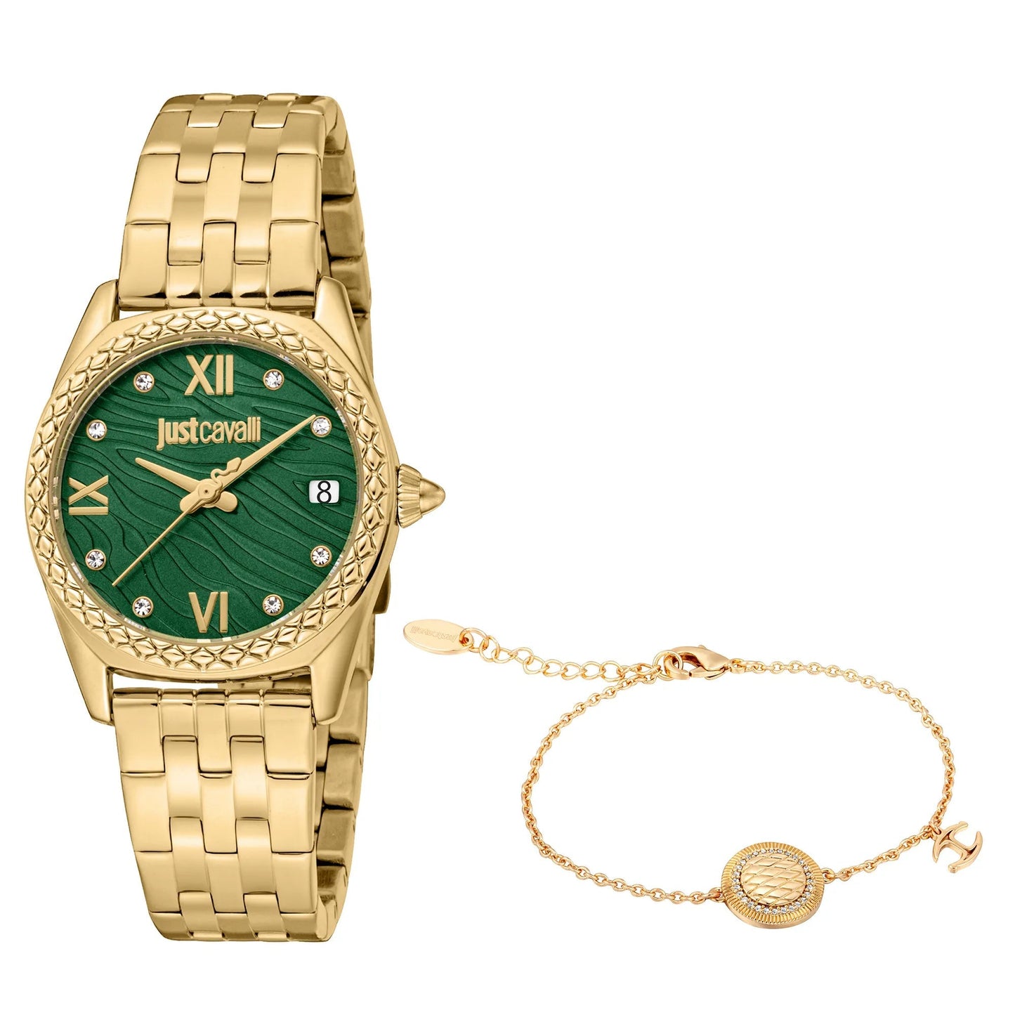 Just Cavalli SET Indomitable Animalier Yellow Gold Green image 0