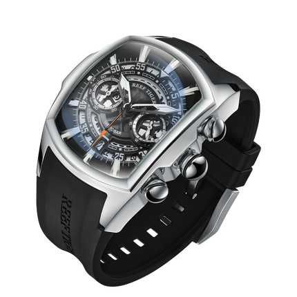 Reef Tiger Aurora Tank VK Chronograph Sport Watch image 1