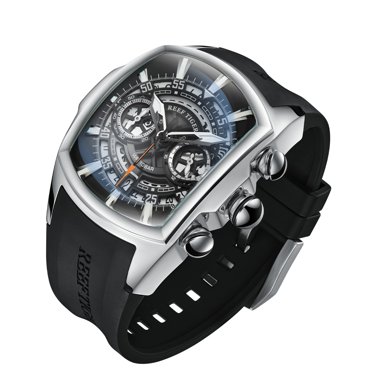 Reef Tiger Aurora Tank VK Chronograph Sport Watch image 1
