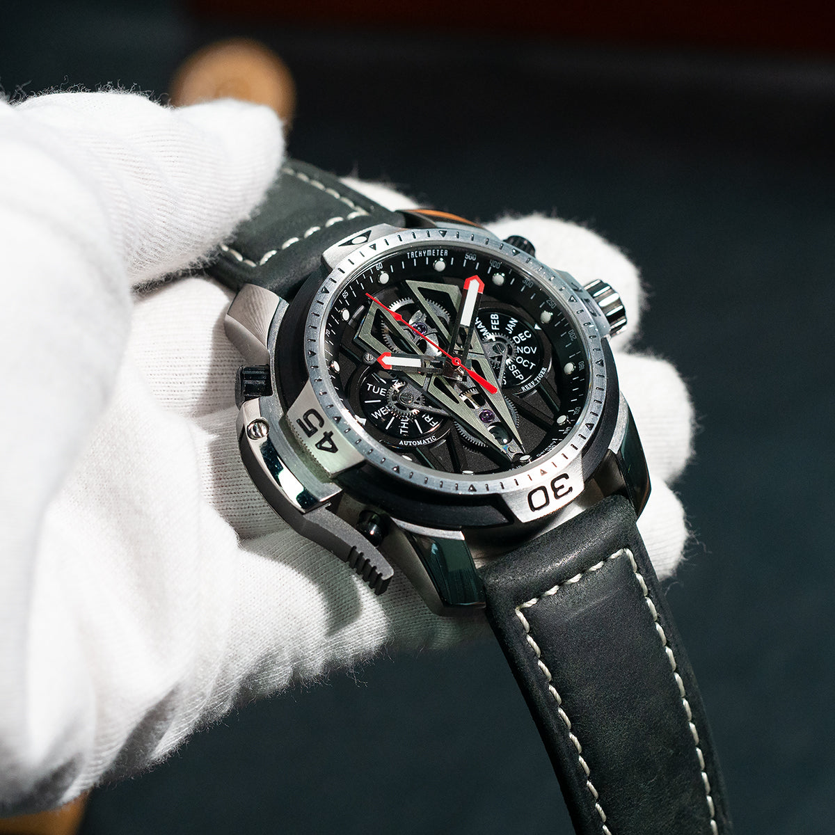 Reef Tiger Aurora Concept 2 Luxury Military Automatic Sports Wristwatches for Men image 3