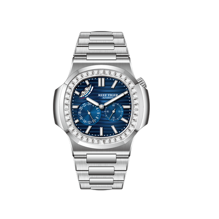 Reef Tiger Men's Peak 44mm Square Crystal Bezel Automatic Watch RGA2019 image 13