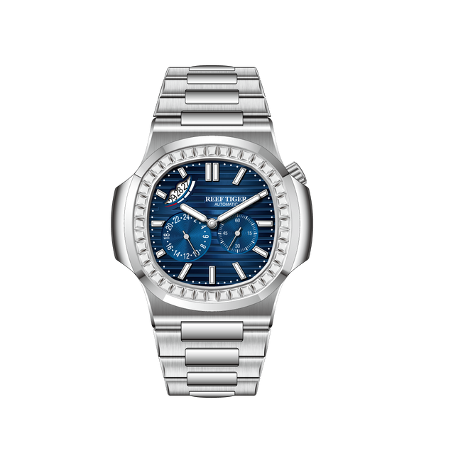 Reef Tiger Men's Peak 44mm Square Crystal Bezel Automatic Watch RGA2019 image 13