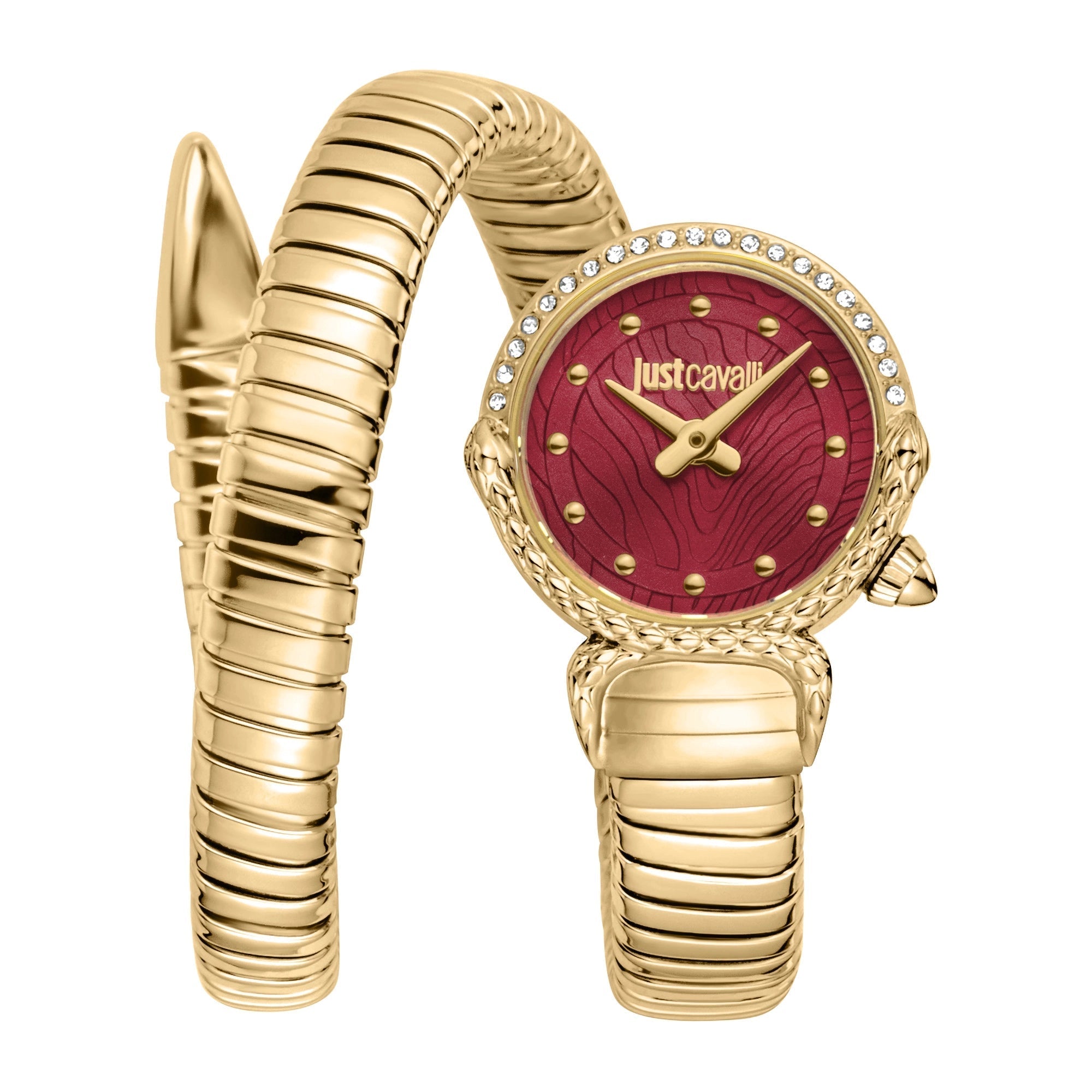 Just Cavalli Signature Snake Radiosa Yellow Gold Red image 0