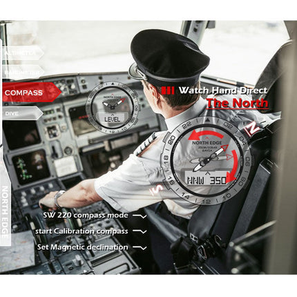 NORTH EDGE Tactical Gavia Watch Silicone Orange image 5