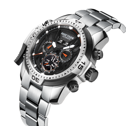 Reef Tiger Men's Aurora Transformers Skeleton Automatic Mechanical Watch image 7