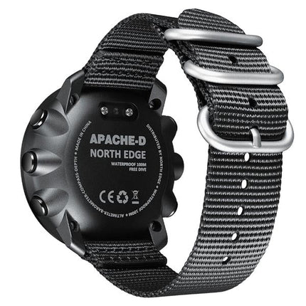 NORTH EDGE Tactical APACHE-D Freediving Computer Watch Compass Altimeter Barometer Safety Stop Reminder 200 Diving Log World Time 10ATM Waterproof