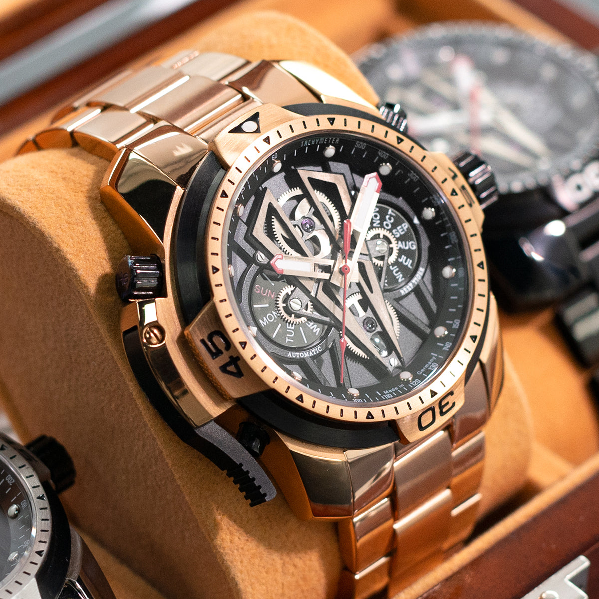 Reef Tiger Men's Aurora Concept II Skeleton Automatic Mechanical Watch image 7