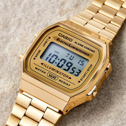 CASIO Vintage Retro Gold Watch A168WG-9WDF image 1