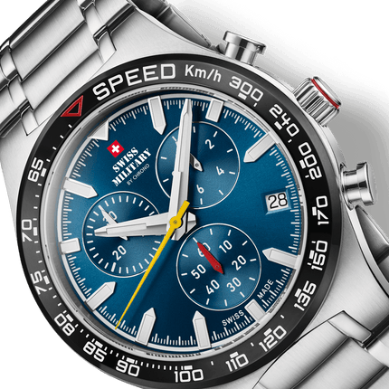 Swiss Military Speed Chronograph Watch – Blue Steel | SM34115.02 image 4