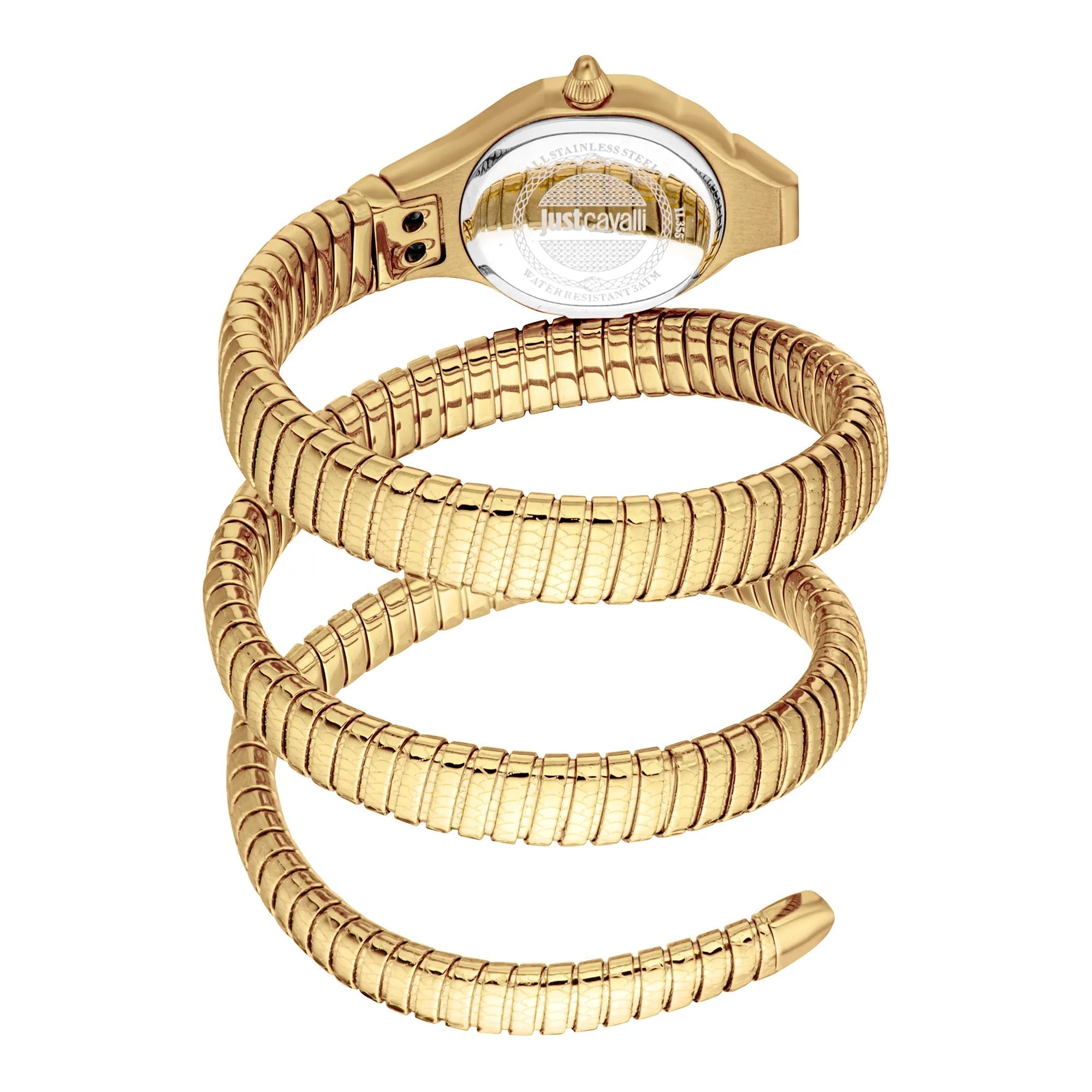 Just Cavalli Signature Snake Vita Yellow Gold Silver image 1