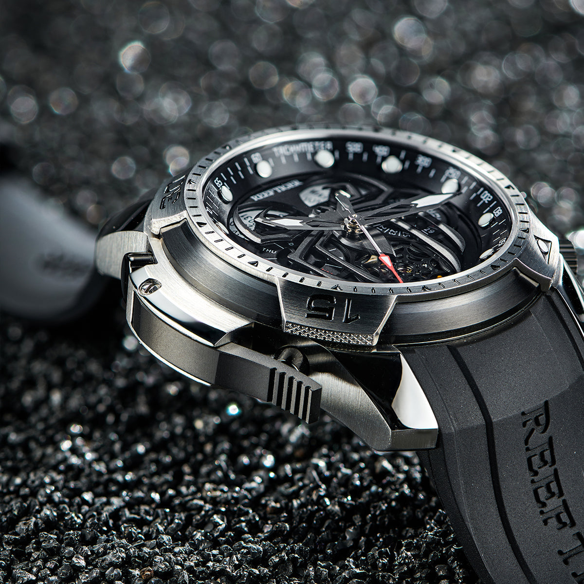 Reef Tiger Men's Aurora Spider Automatic Chronograph Watch image 3