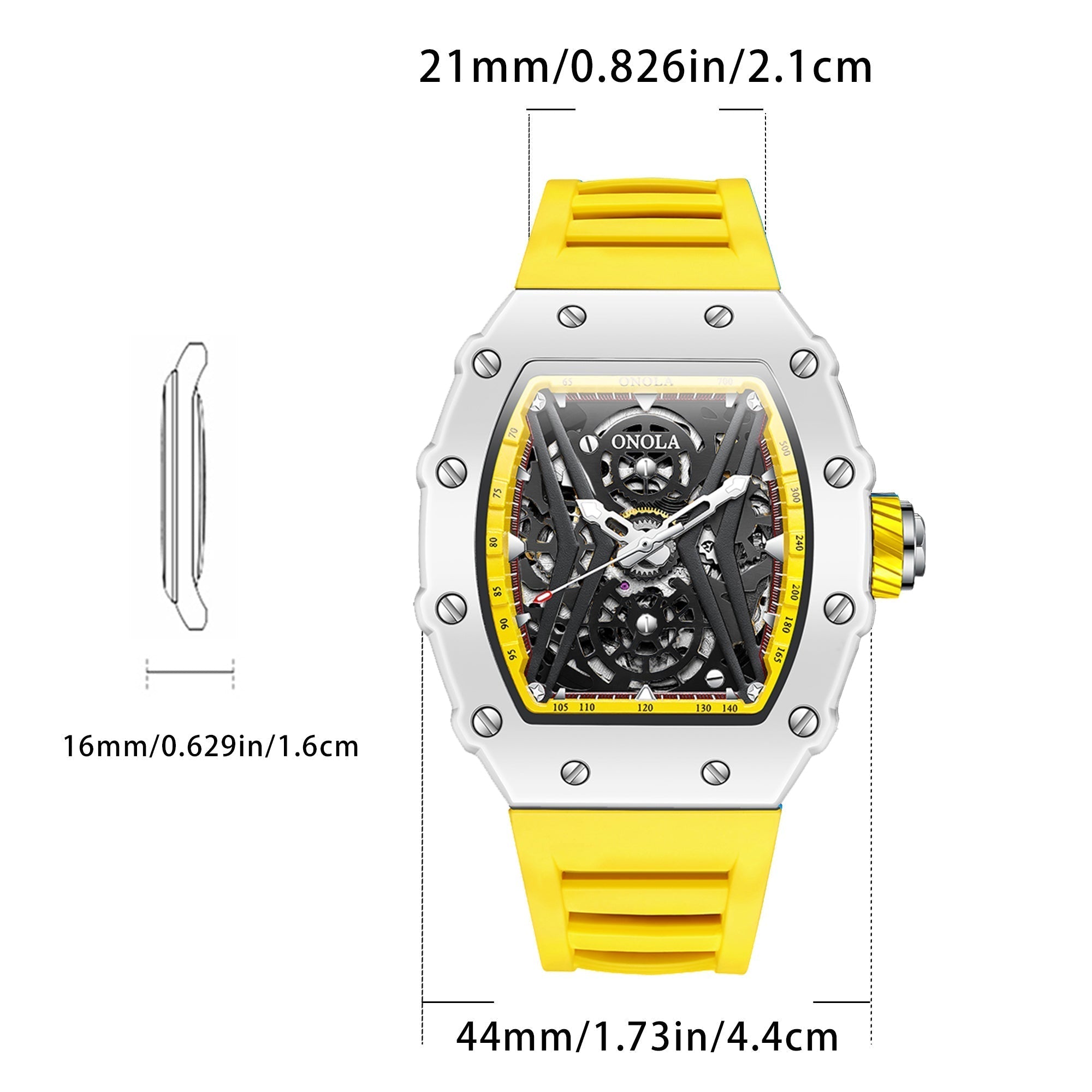 ONOLA Rhythm Automatic Mechanical Watch MILK image 10