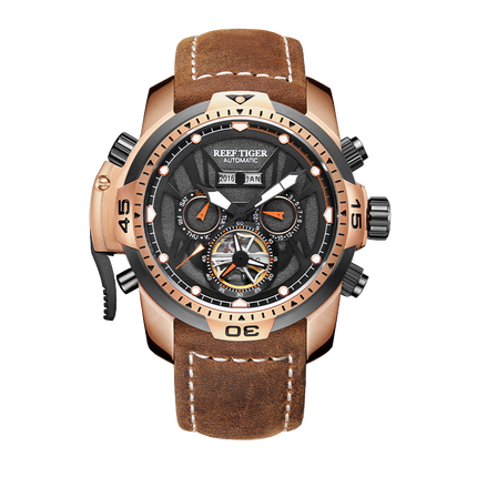 Reef Tiger Men's Aurora Transformers Skeleton Automatic Mechanical Watch image 0