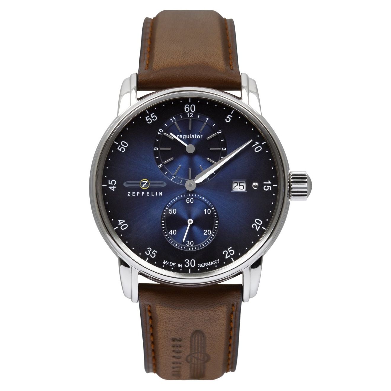 ZEPPELIN Men's New Captains Line Automatic Leather Watch 86223 image 0