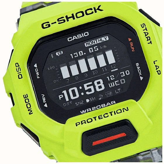 CASIO Men's G-SHOCK G-SQUAD Bluetooth Fitness Watch GBD-200-9ER