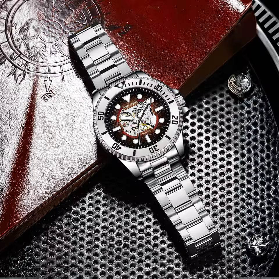 TEVISE Tanker Skeleton Automatic Watch Green image 2