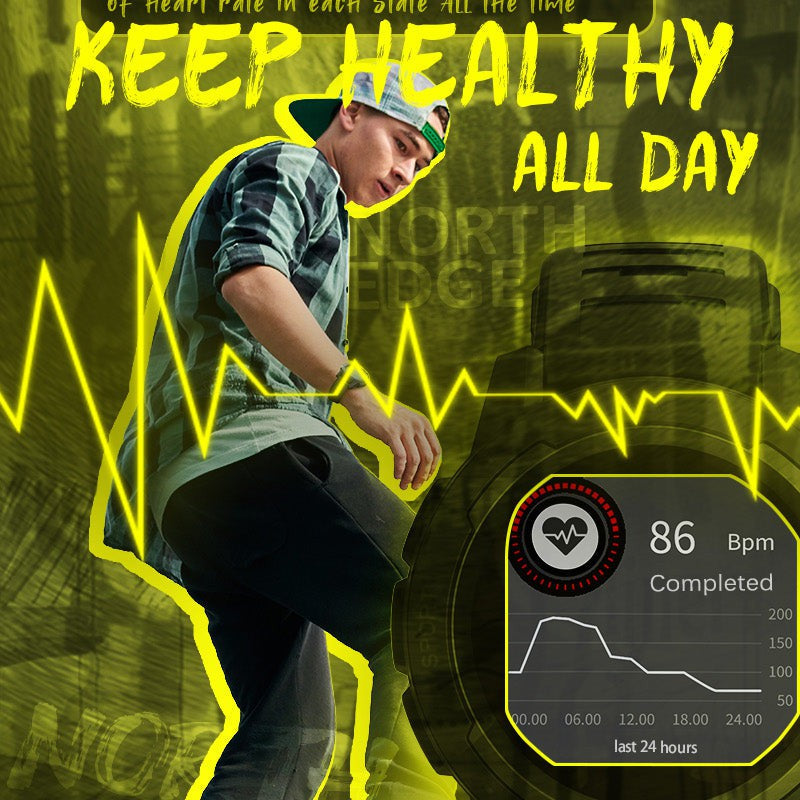 NORTH EDGE Tactical Mars 2 Smart Watch Yellow image 7